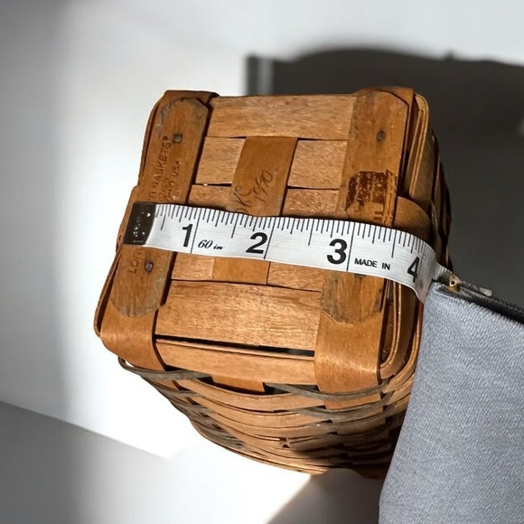 🌻VINTAGE Small Longaberger Wooden Woven Basket - Picture 12 of 13